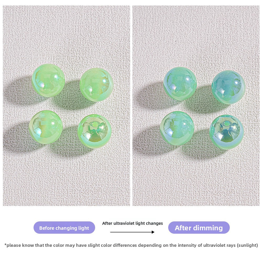 1.5mm Straight Hole Round Beads 16mm Phone Chain Bracelet Bangle Round diy Material