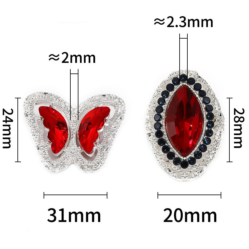 Alloy Hollow Butterfly Through-Hole Drill Ball