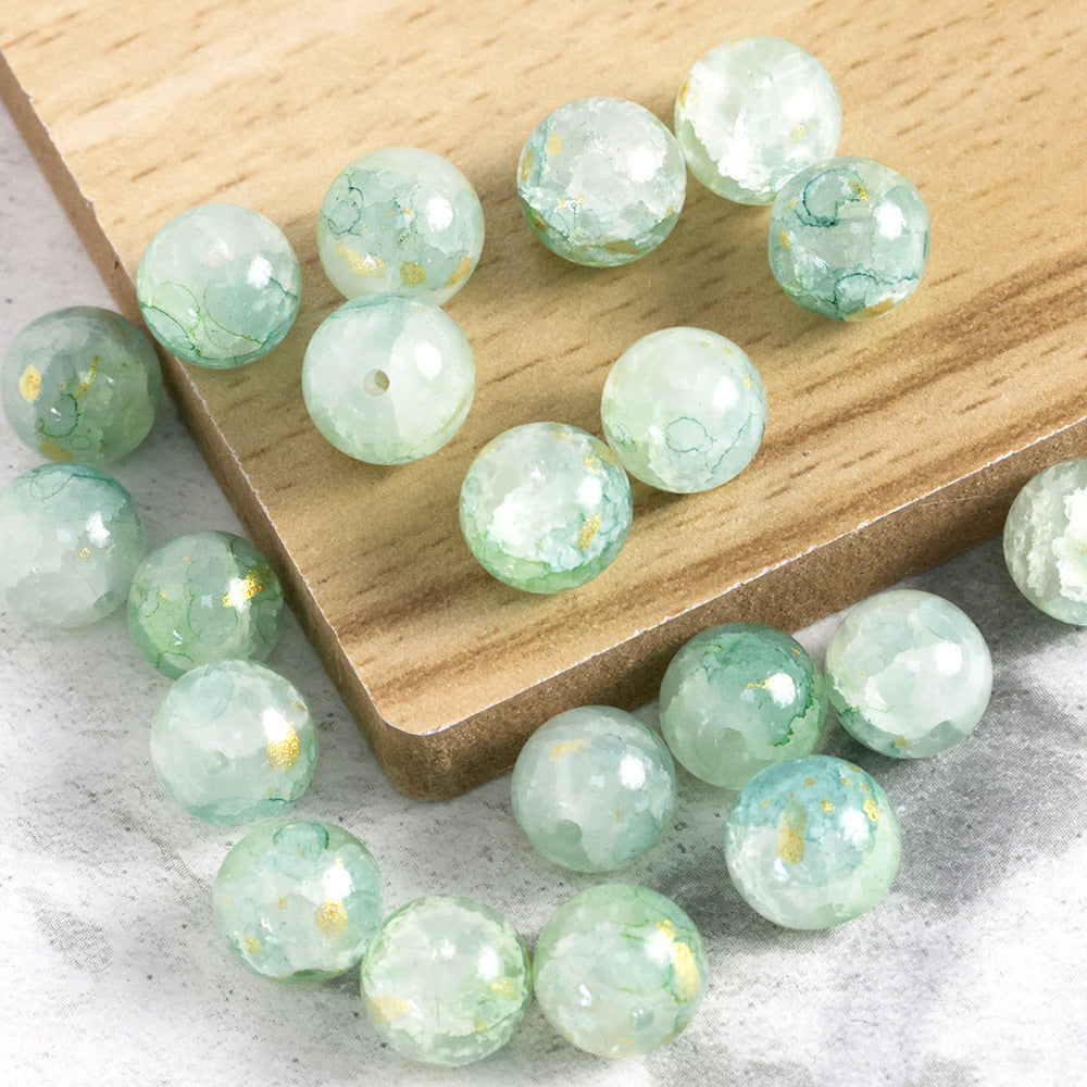 New Chinese Ancient Style Colored Glaze glass beadable beads