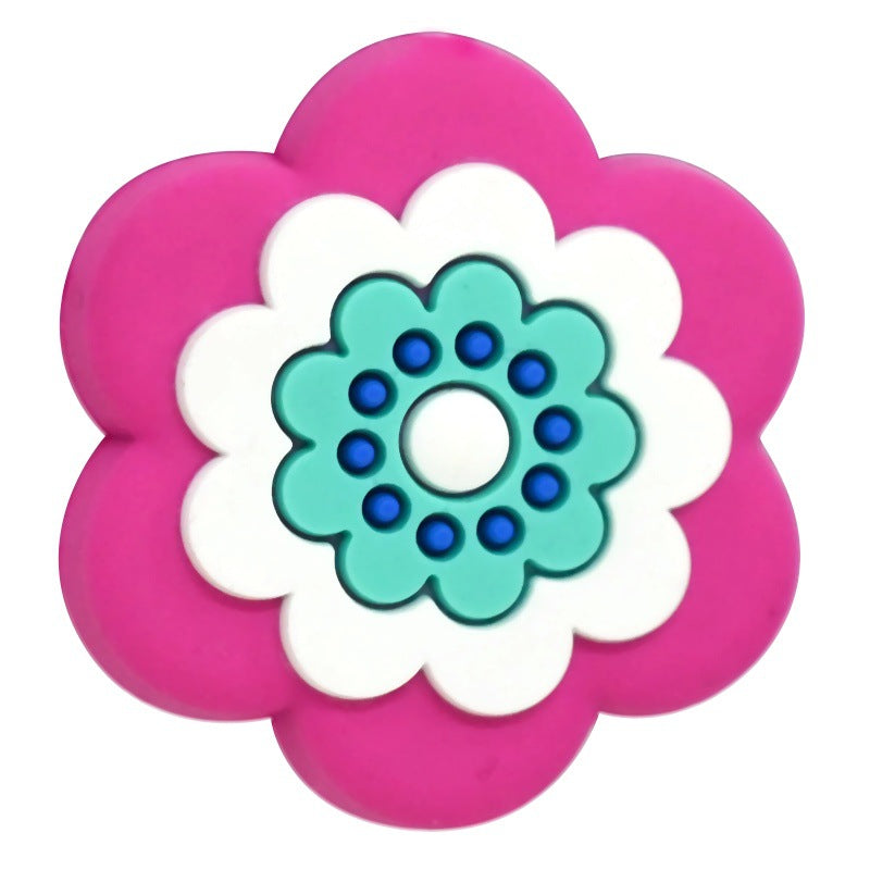High-Value Flower Series Silicone Focus Beads