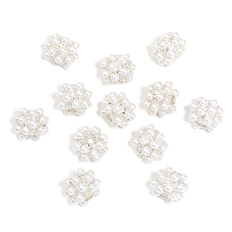 Imitation Pearl Light Luxury Creative Straight Hole Drill Ball