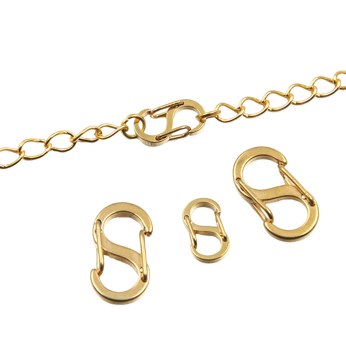 golden Stainless Steel Figure-8 Buckle