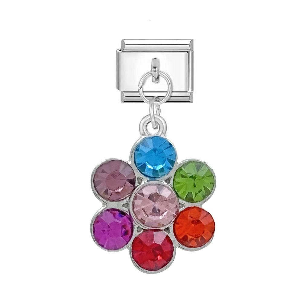 silvery seven color flower
