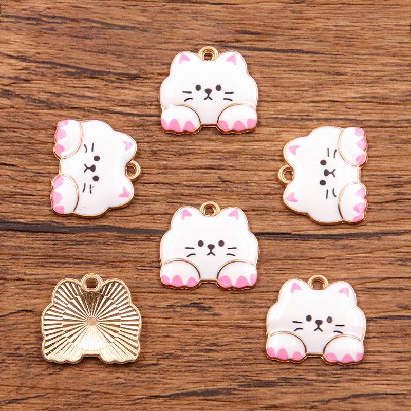 white cat charms