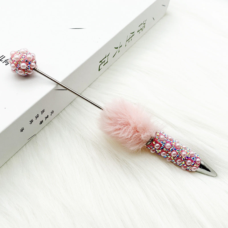 Heavy Craft Plush Pearl Full Diamond Pen