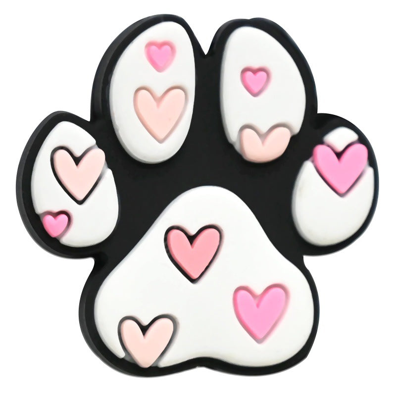 Cartoon Animal Footprint Series Silicone Focus Beads Silicone Focus Beads