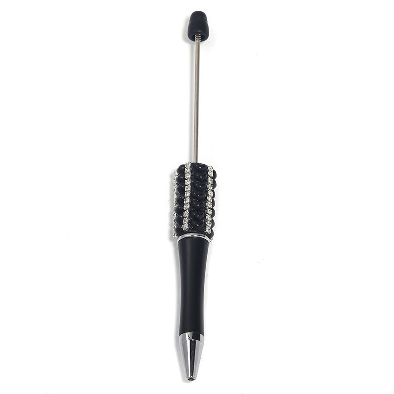 Creative Heart-Shaped Diamond-Studded Beaded Pen
