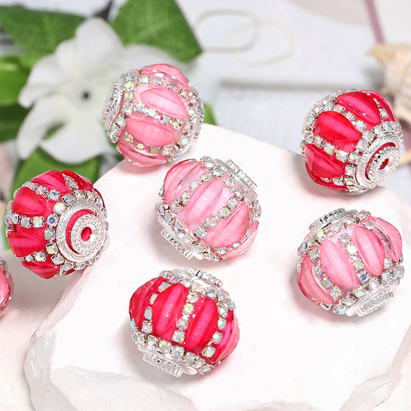 Rhinestone Chain Lantern Fancy Beads