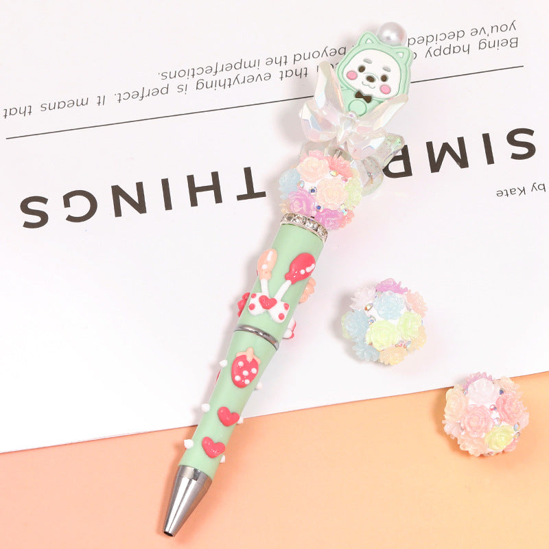 luminous flower fancy clay beads