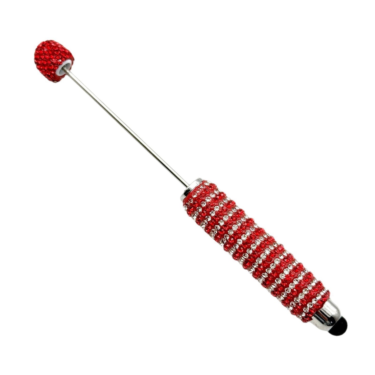Touch screen Striped Full Diamond Beaded Pen