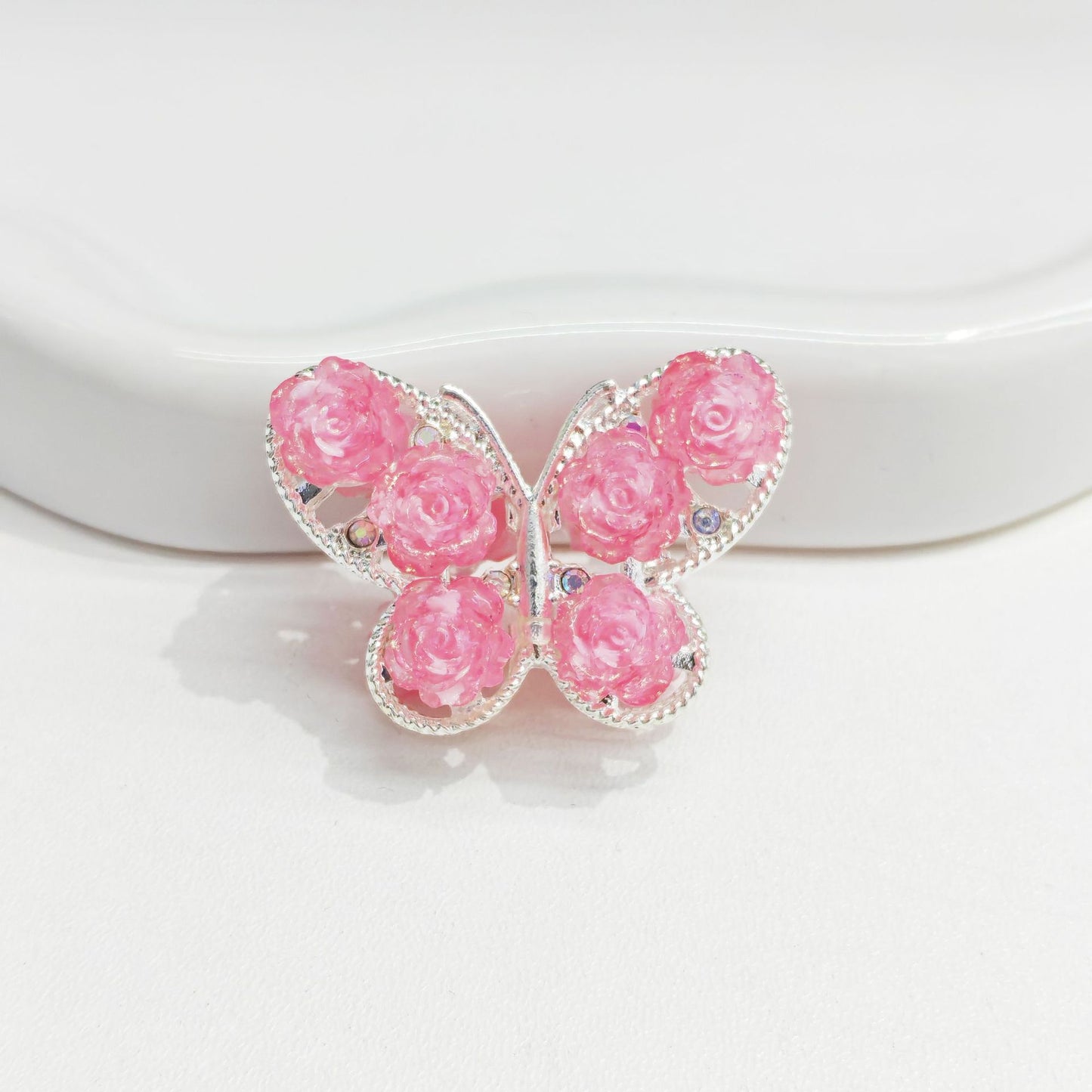 Vintage Rose Butterfly Alloy Accessories