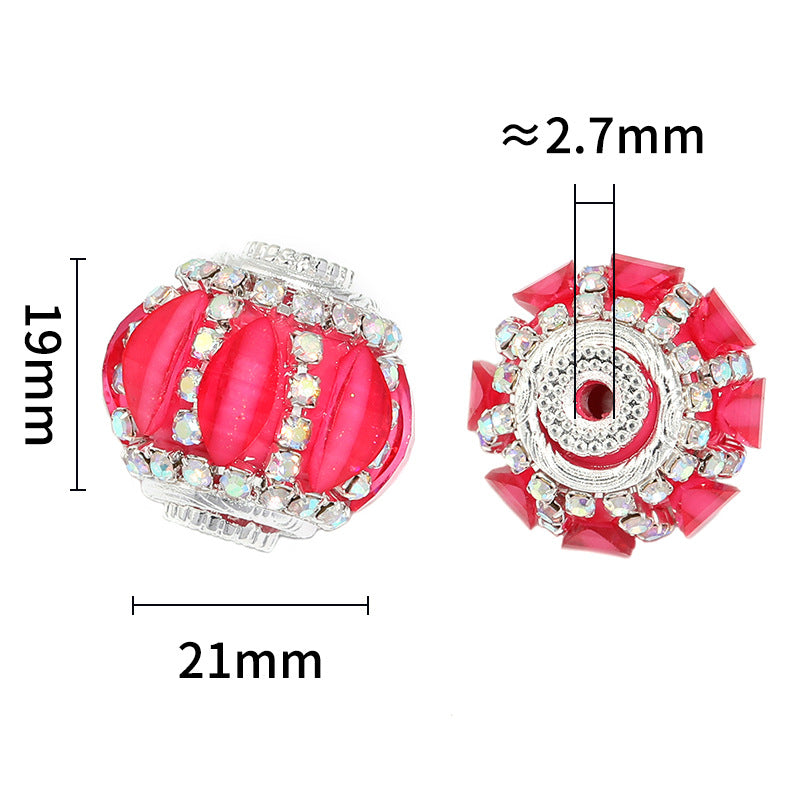 Rhinestone Chain Lantern Fancy Beads
