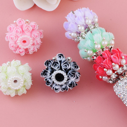 3D Simulation Rose Flower Multi-layer Flower Beads