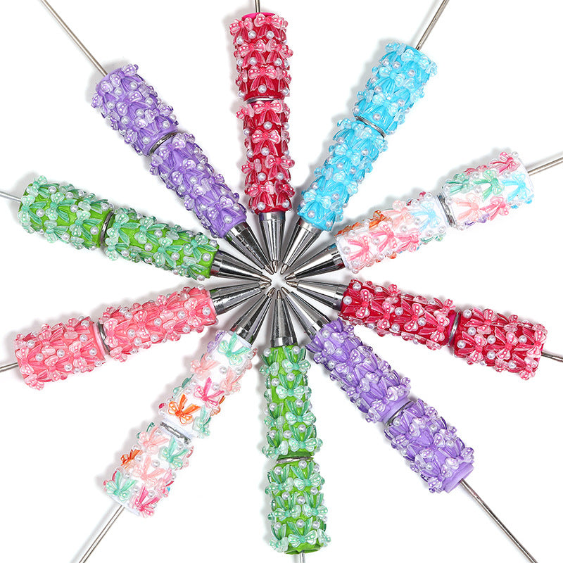 Colorful Bow Tie Beadable Pen