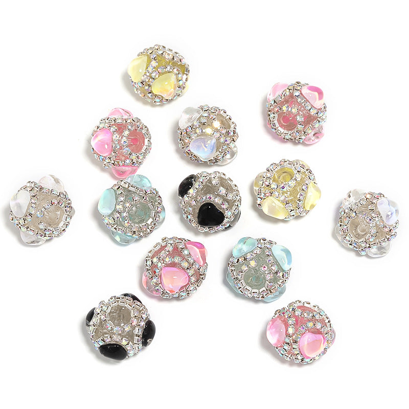 16*21mm heart shape rhinestone fancy beads