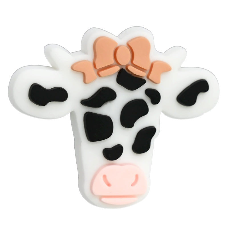 Cartoon Cowboy Series Silicone Focal Beads
