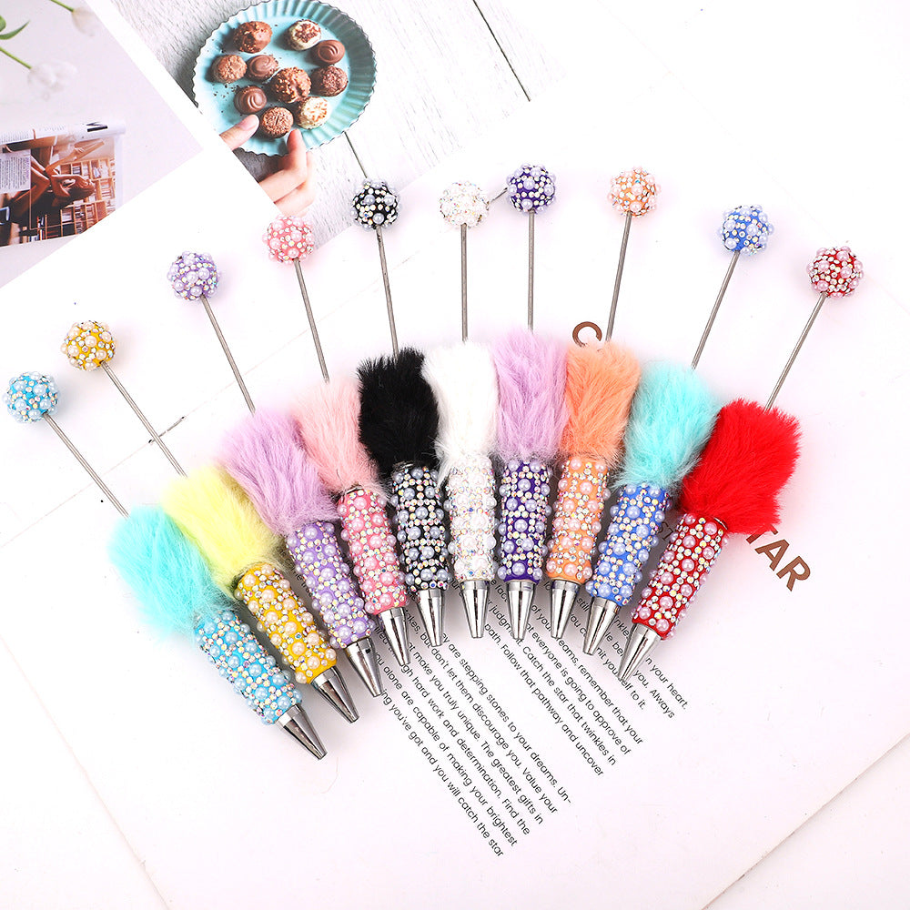 Heavy Craft Plush Pearl Full Diamond Pen