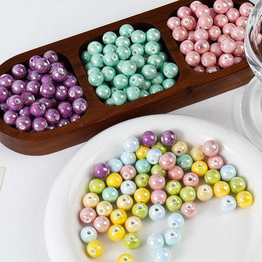 Ceramic Color Series UV Gradient Round Beads