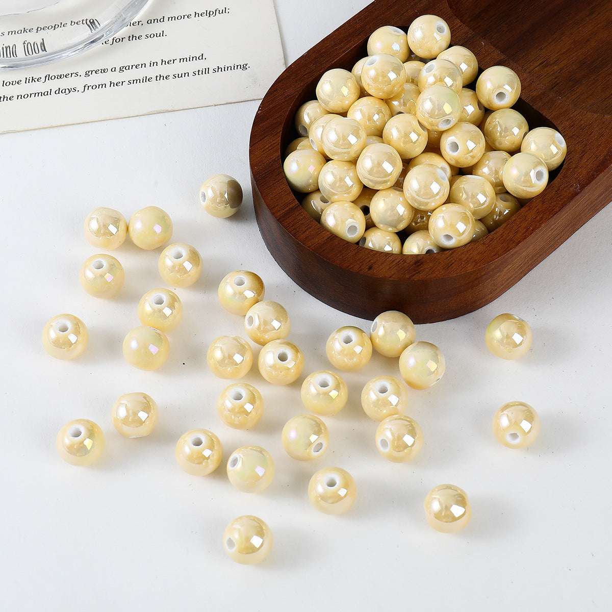 Ceramic Color Series UV Gradient Round Beads