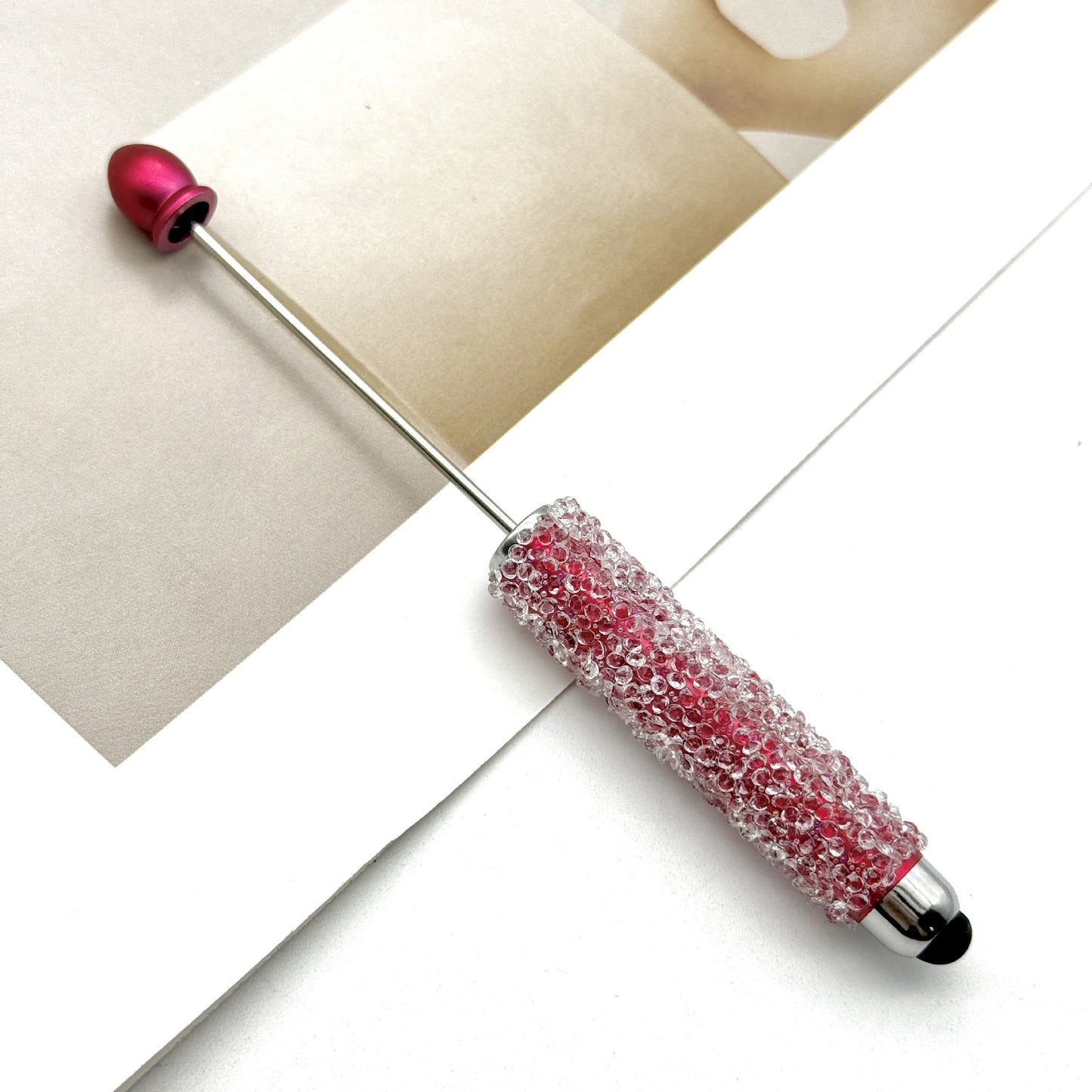 Resin Gypsophila Touch Screen Beaded Pen