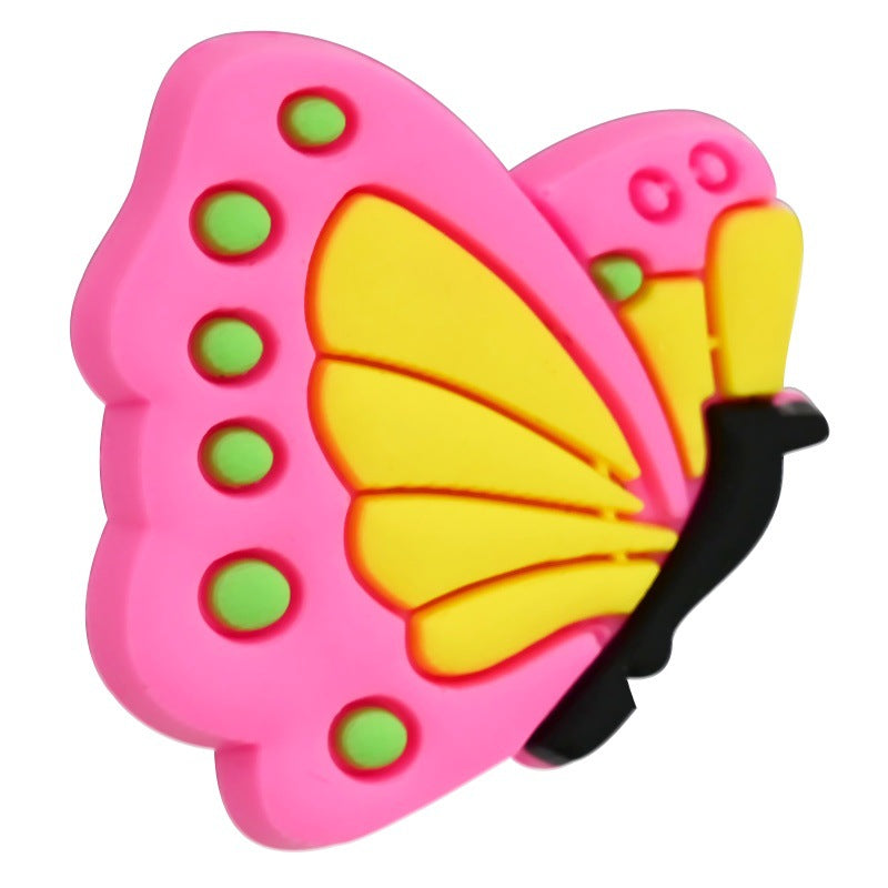 Colorful Cartoon Butterfly Series Silicone Focus Beads Silicone Focus Beads