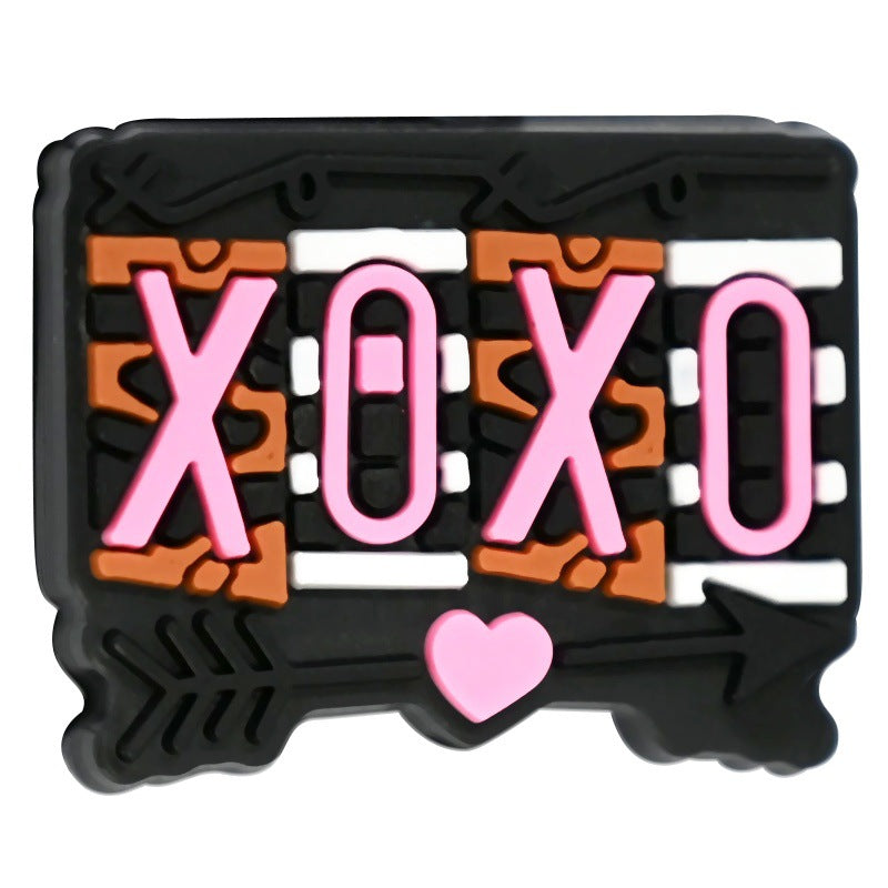 Heart Shape Silicone Focus Beads