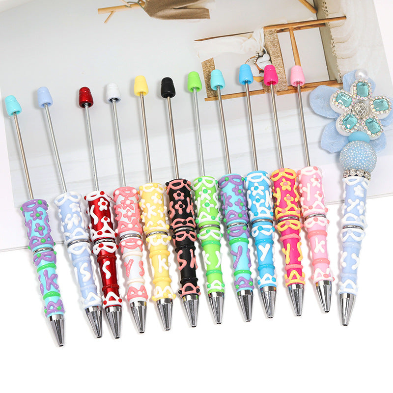 Hand-painted Beaded Pen