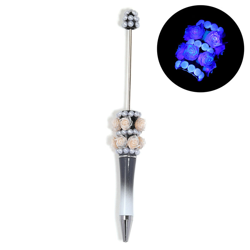 Luminous Rose Beaded Pen