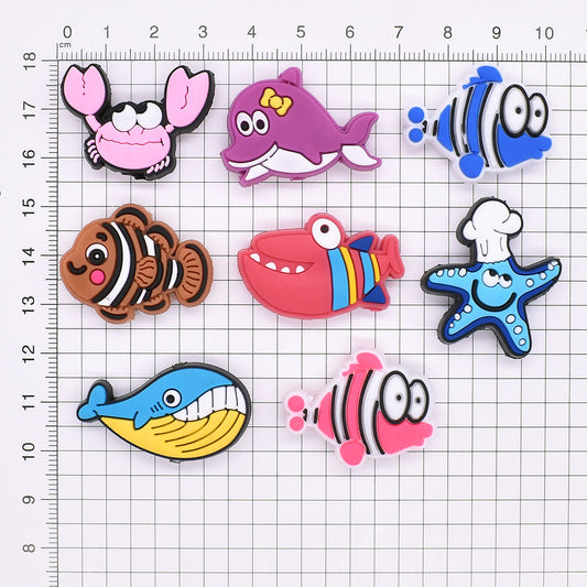 Cute Cartoon Ocean World Series Silicone Focus Beads Silicone Focus Beads