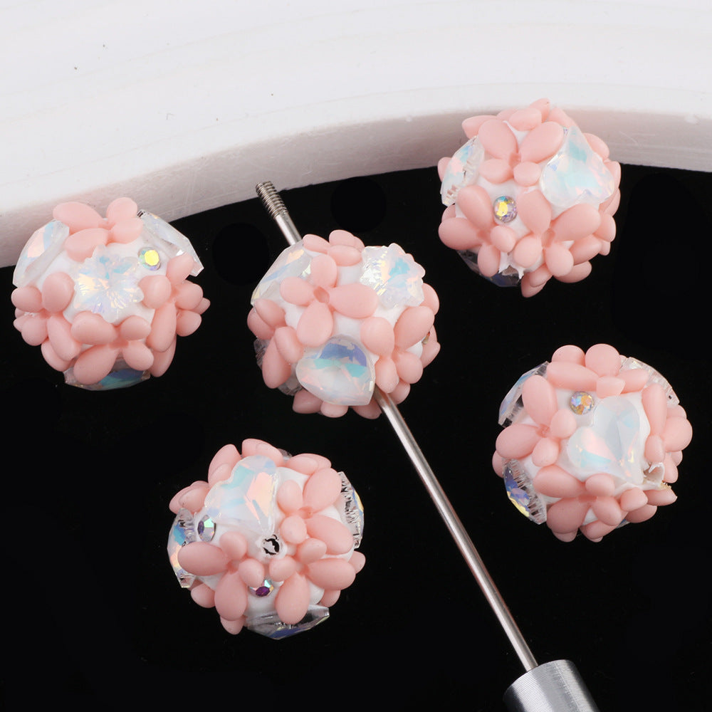 Zircon Butterfly Flower Cluster Ball Diamond Ball