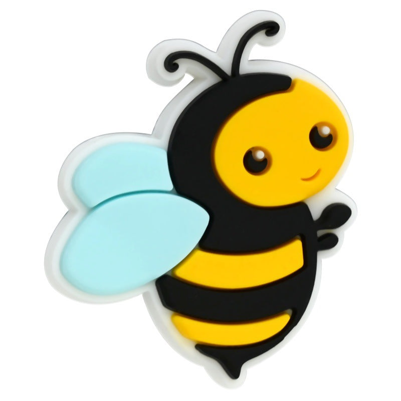 Cute Bee Silicone Focal Beads