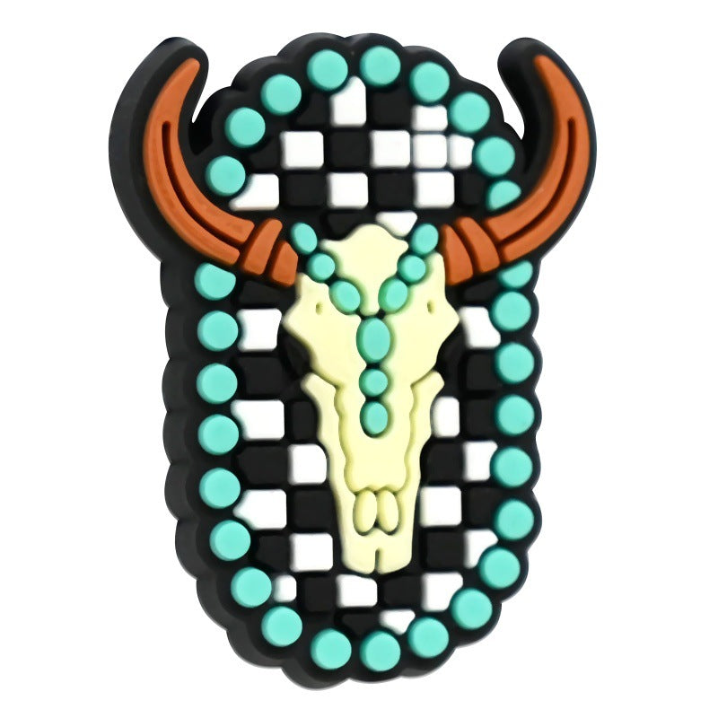 High-Value Cartoon Cowboy Series Silicone Focus Beads Silicone Focus Beads