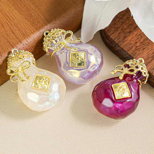Pachira Macrocarpa Money Bag Pendant Micro-Inlaid Butterfly Shape Pendant