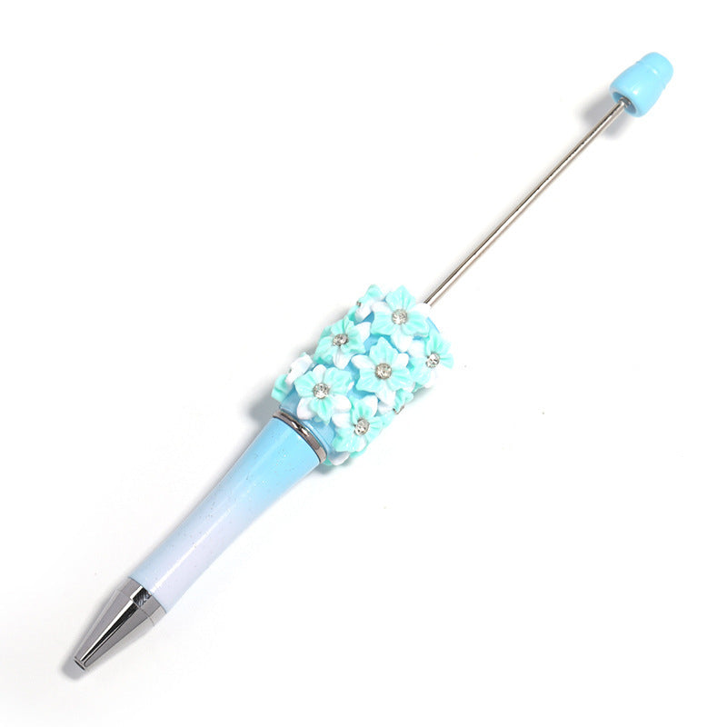 Resin Flower Full Diamond Beaded Pen