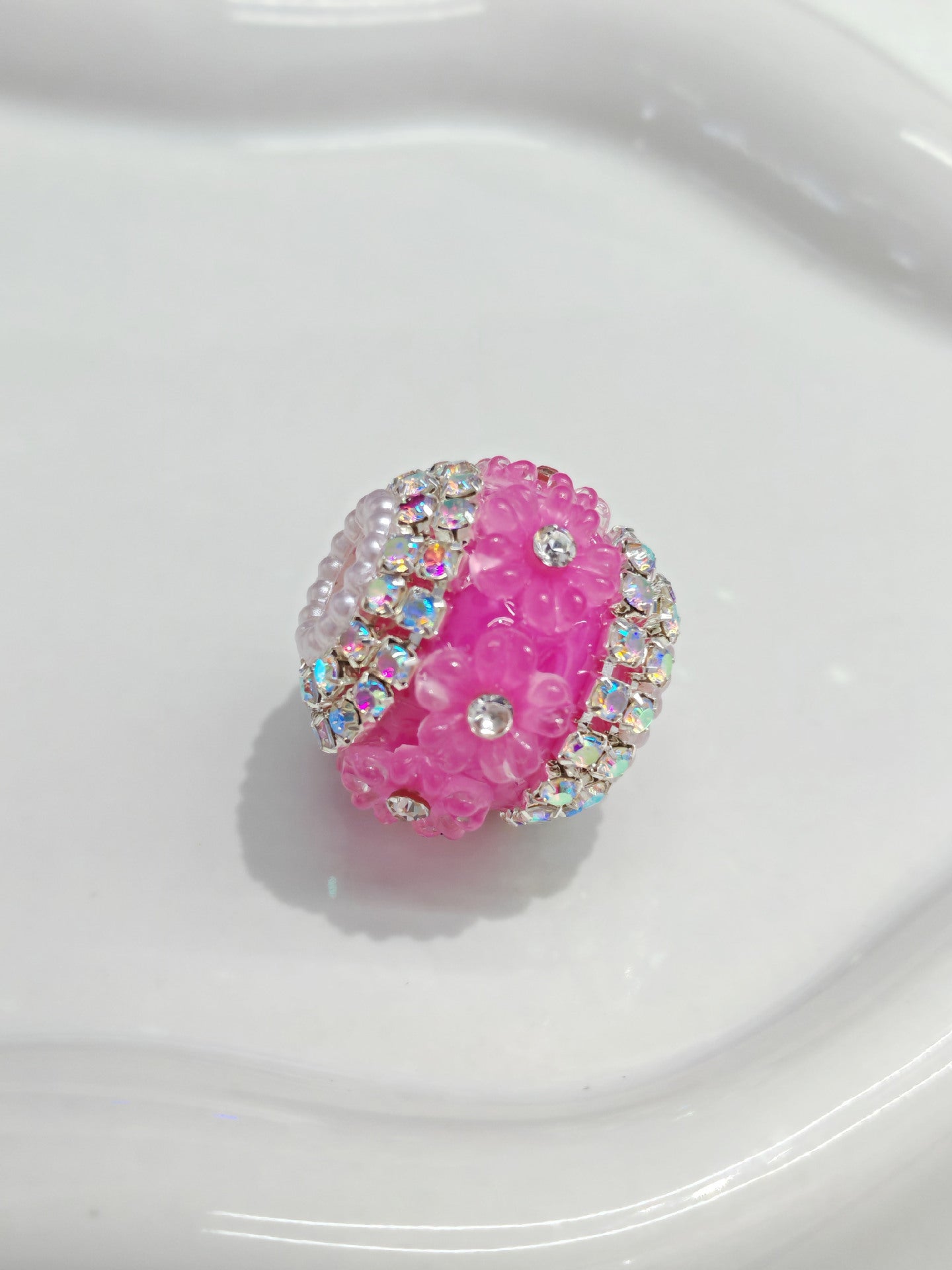 Princess Butterfly Pearl Diamond Ball Rhinestone Chain