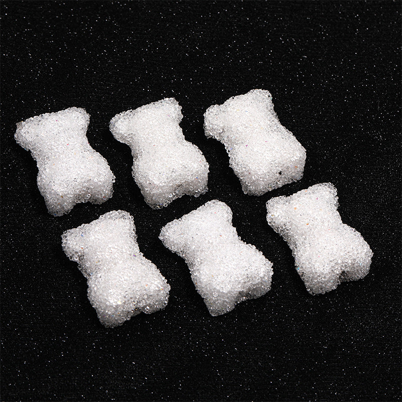 Multicolored Bear-Shaped Soft Candy Pearls Fancy Beads