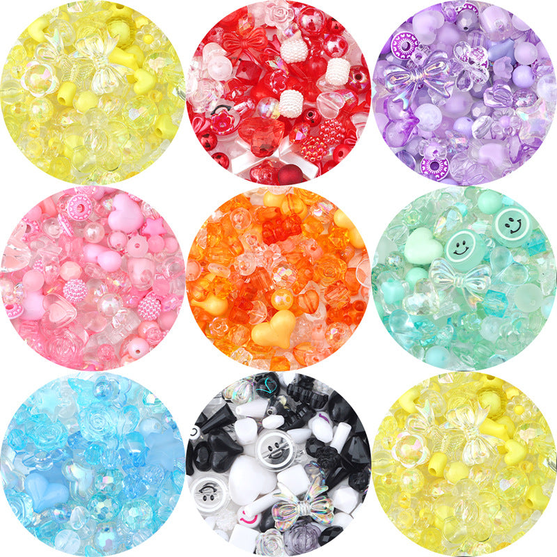 Multi-color Mixed Baroque Style Acrylic Beads