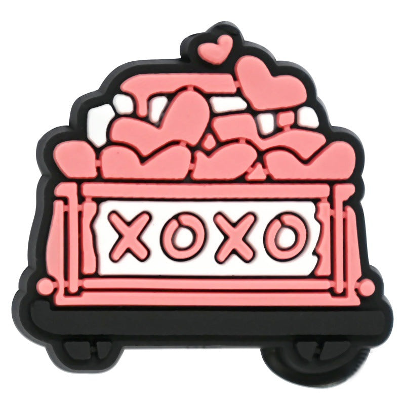 Heart Shape Silicone Focus Beads