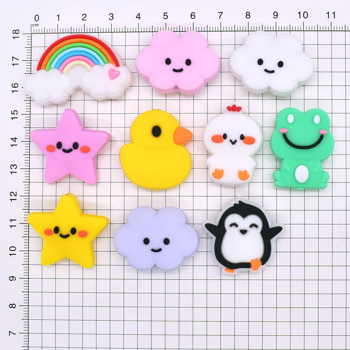 Cute Cartoon Series Silicone Focus Beads Silicone Focus Beads