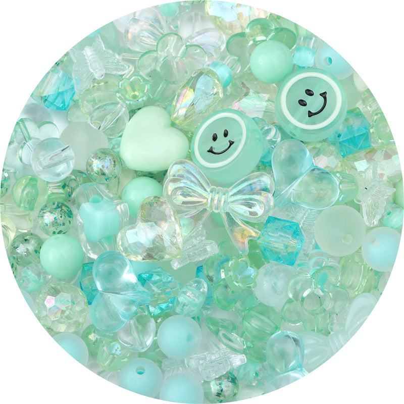 Multi-color Mixed Baroque Style Acrylic Beads