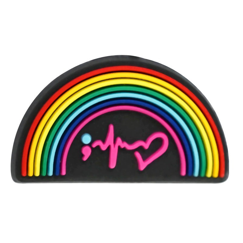 Heart Shape Silicone Focus Beads