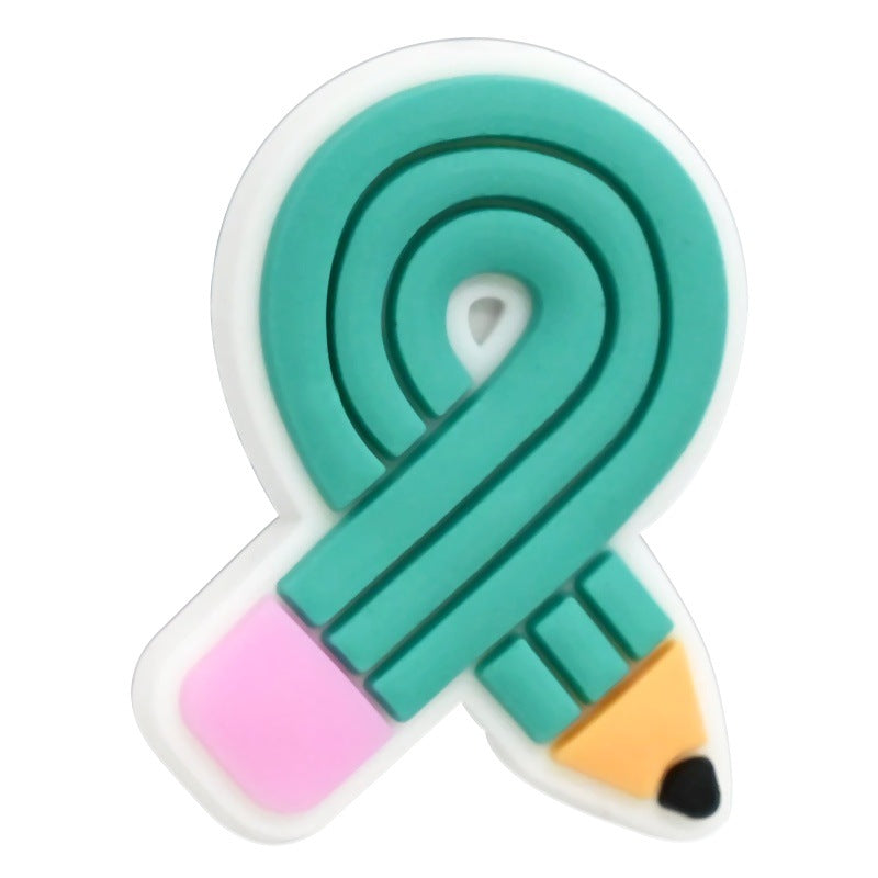 Back-to-School Student Stationery Series Silicone Focal Beads