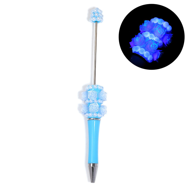 Luminous Rose Beaded Pen