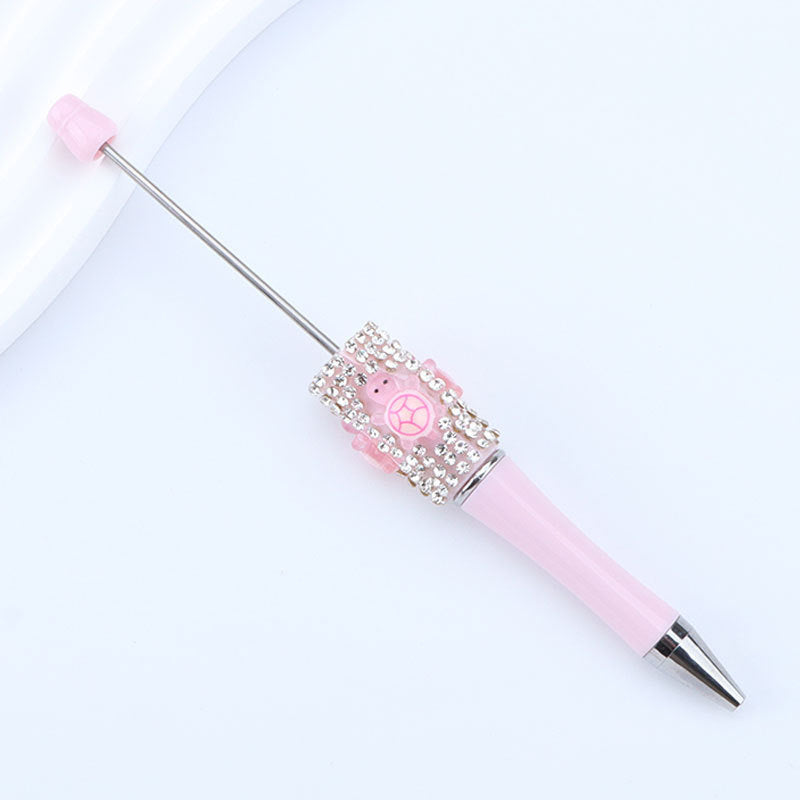 Inlaid Diamond Turtle Beaded Pen