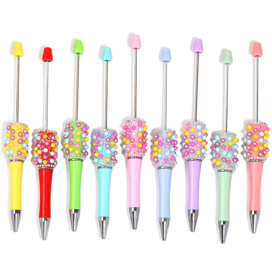 Colorful Stringed Pearls Pen