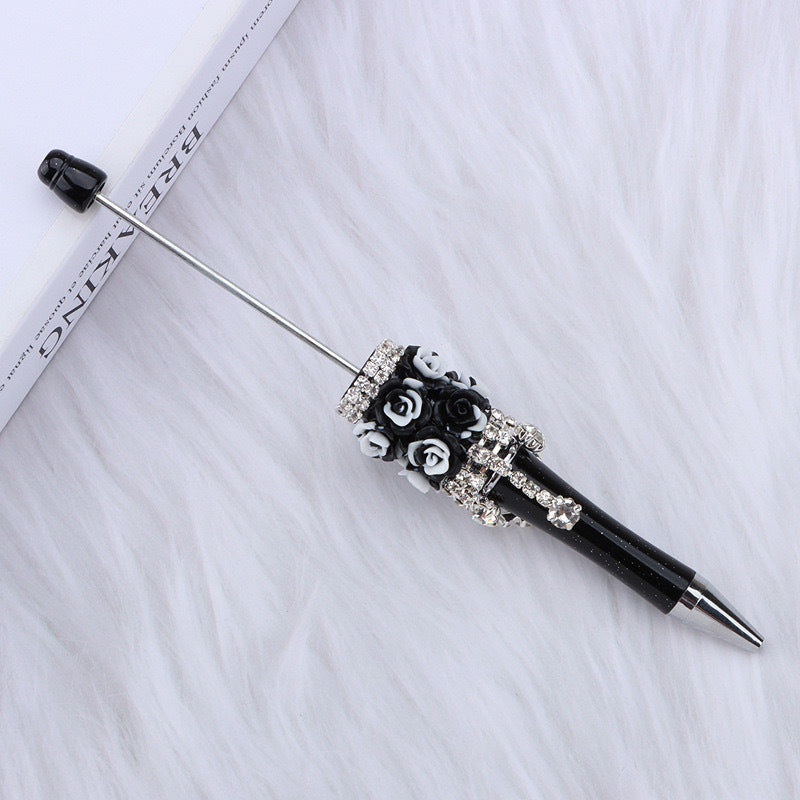 Flower beadable pen