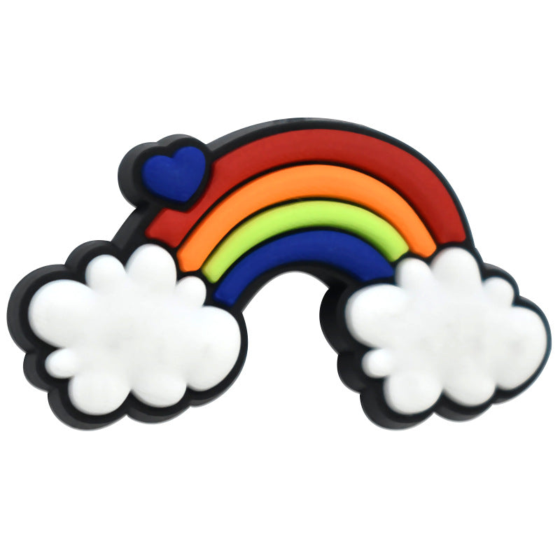 Egg Coconut Tree Rainbow Silicone Focus Beads Silicone Focus Beads