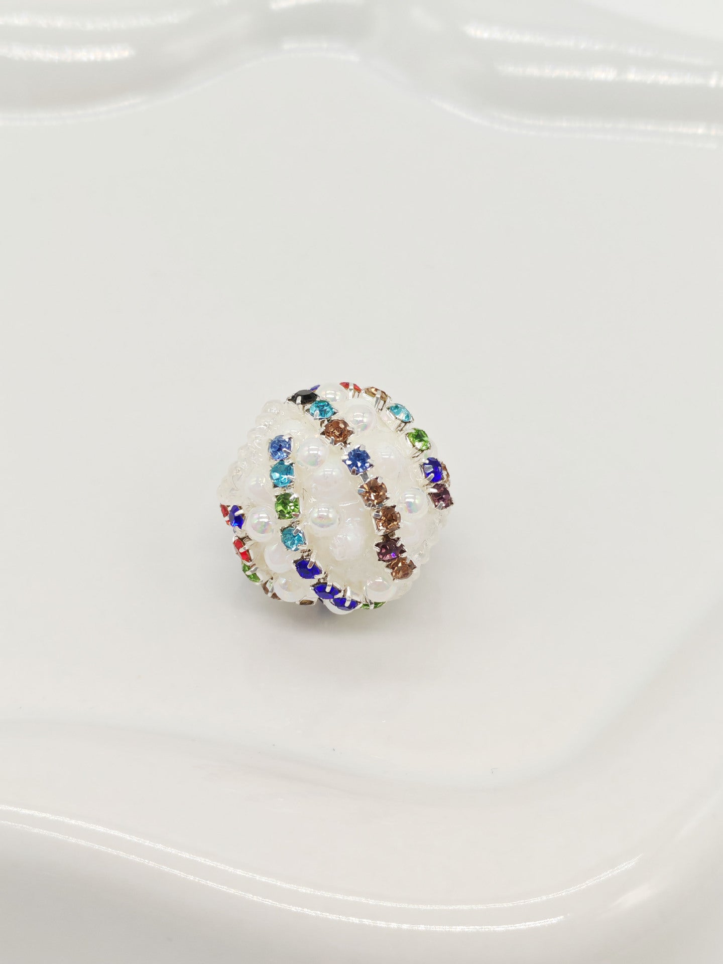 Nepalese Drill Ball Colorful Straight Hole Beads