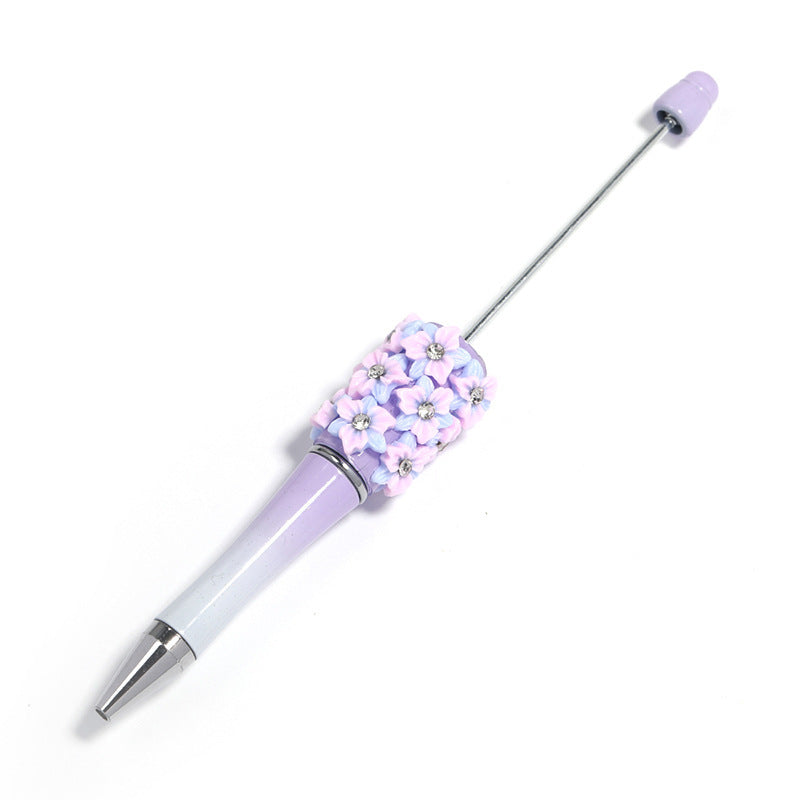 Resin Flower Full Diamond Beaded Pen