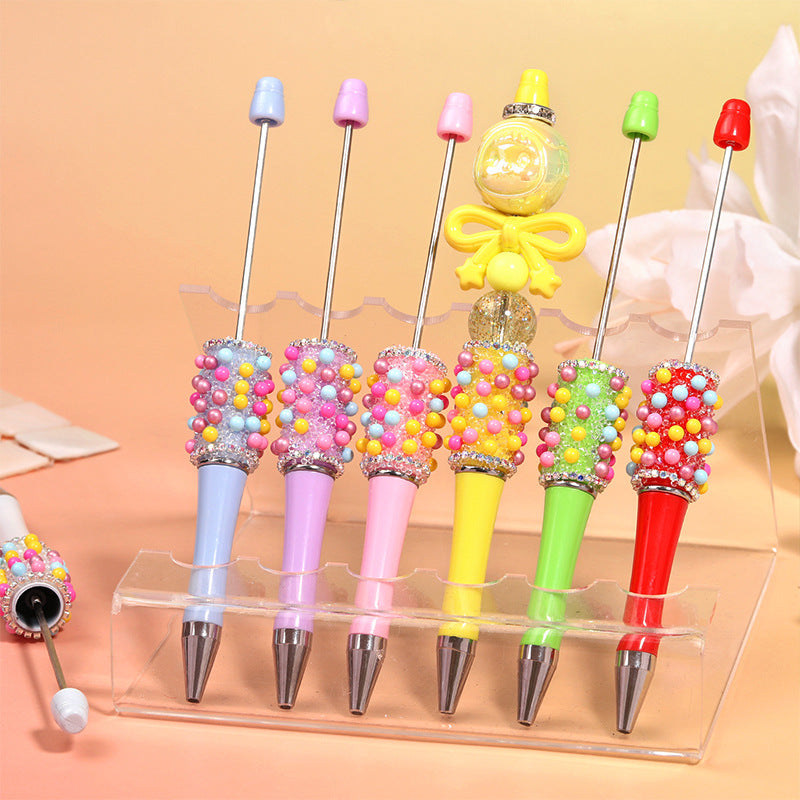 Colorful Stringed Pearls Pen